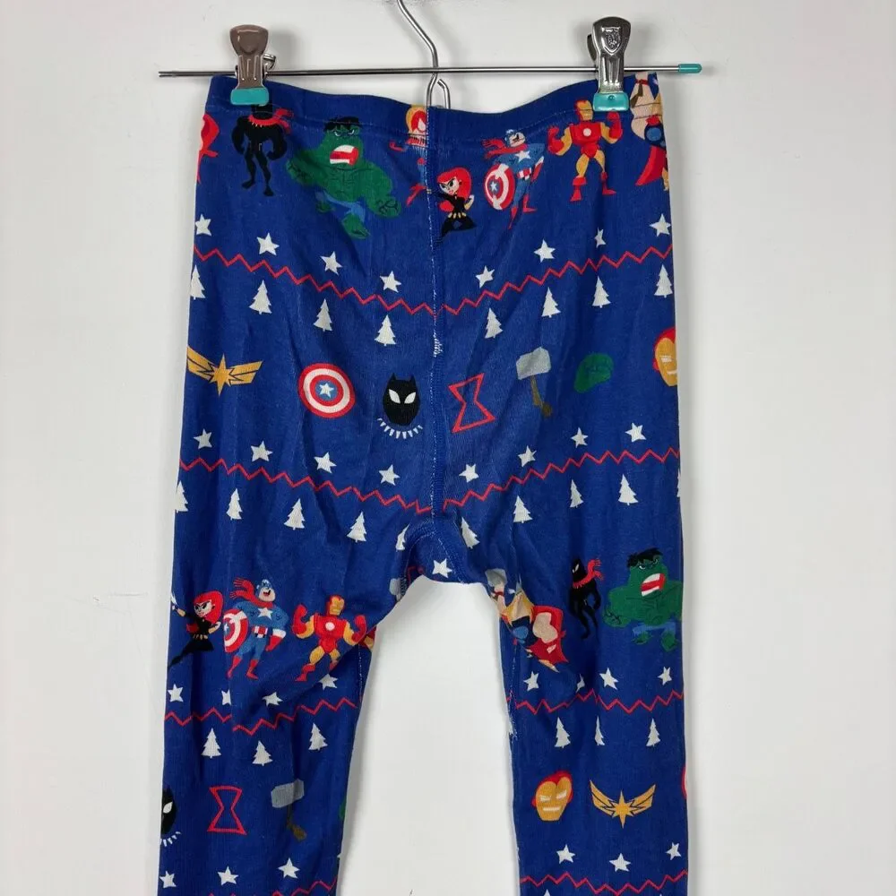 Hanna Andersson Blue Marvel Superheroes Pajama Pants Boys US 8